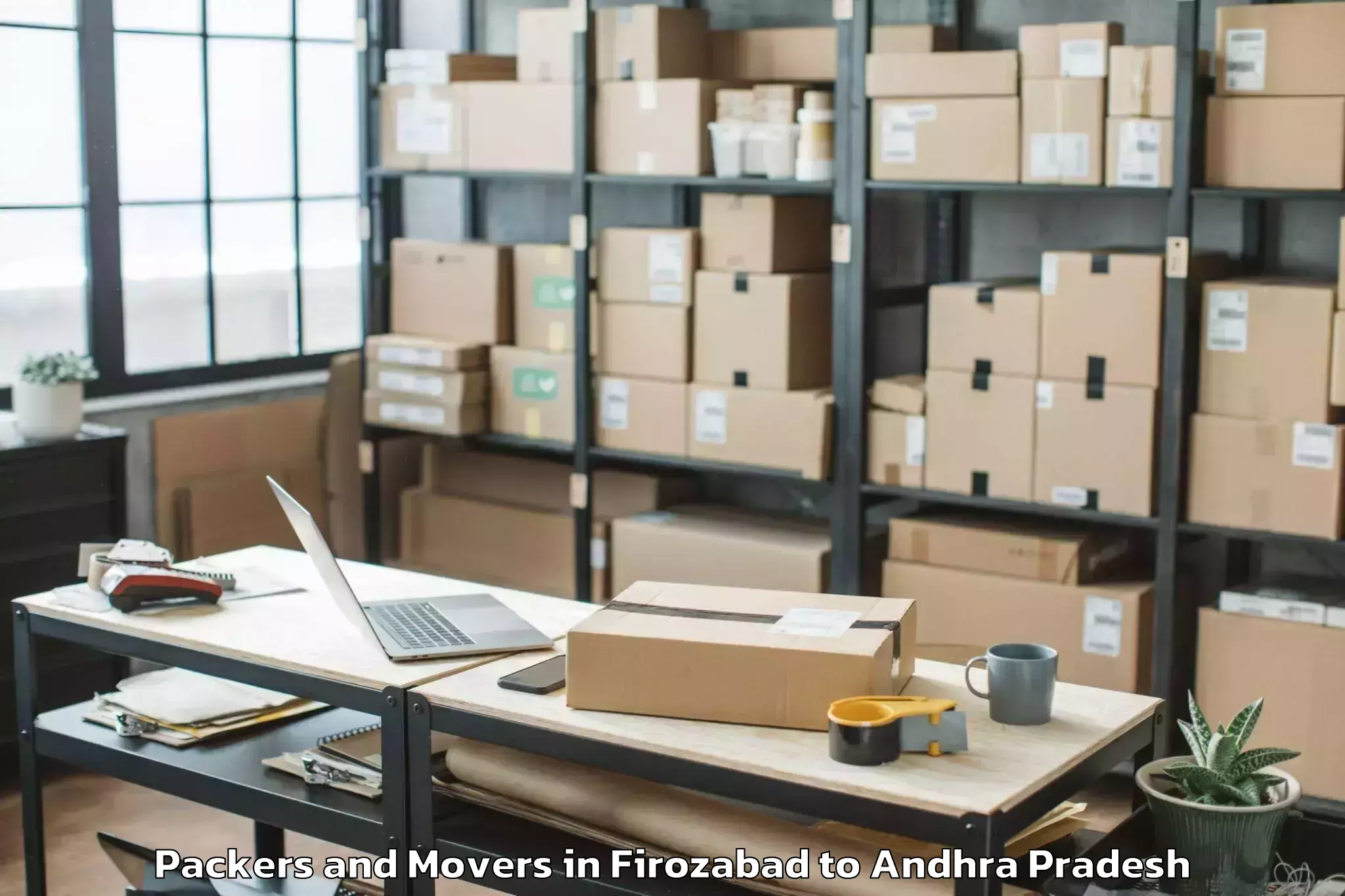 Trusted Firozabad to Koyyalgudem Packers And Movers